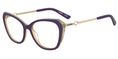 Moschino Love Mol653 Women's Glasses, Purple, Size 56