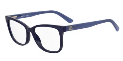 Moschino Love Mol660 Pjp Occhiali Da Vista Blu Per Donna (solo Montatura) In Blue