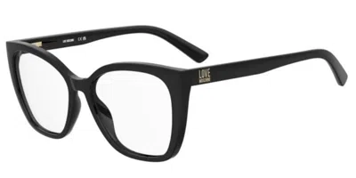Moschino Love Mol670 807 Occhiali Da Vista Neri Per Donna (solo Montatura) In Black