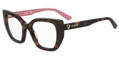 Moschino Love Mol672 Women's Glasses, Tortoiseshell, Size 53 In Brown