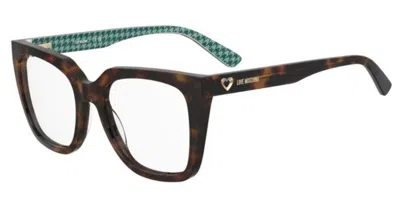 Moschino Love Mol673 Women's Glasses, Tortoiseshell, Size 54 In Brown