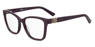 Moschino Love Mol674 0t7 Women's Glasses Purple Size 55 - Free Lenses - Blue Light Block Available