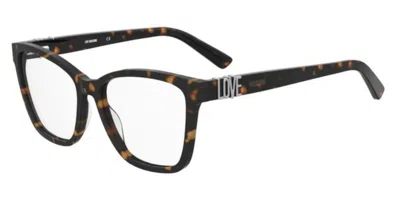 Moschino Love Mol674 Women's Glasses, Tortoiseshell, Size 55 In Brown