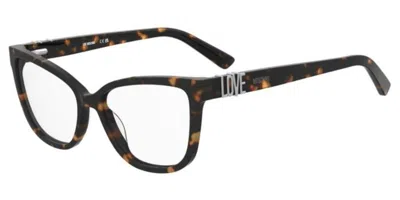 Moschino Love Mol675 Women's Glasses, Tortoiseshell, Size 55 In Brown