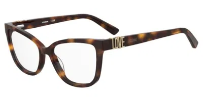 Moschino Love Mol675 Women's Glasses, Tortoiseshell, Size 55 In Brown