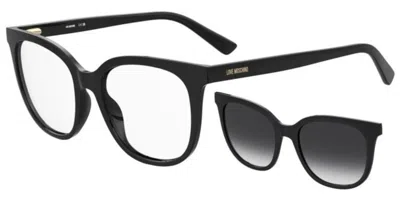 Moschino Love Mol681/c With Clip-on Women's Glasses, Black, Size 53