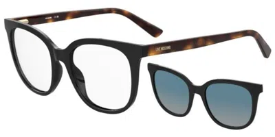 Moschino Love Mol681/c With Clip-on Women's Glasses, Black, Size 53