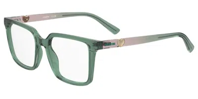 Moschino Love Mol682 1ed Women's Glasses Green Size 52 - Free Lenses - Blue Light Block Available