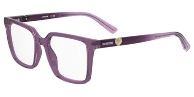 Moschino Love Mol682 Women's Glasses, Purple, Size 52