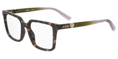 Moschino Love Mol682 Women's Glasses, Tortoiseshell, Size 52 In Brown
