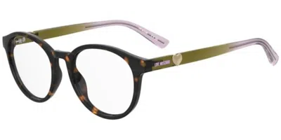 Moschino Love Mol683 Women's Glasses, Tortoiseshell, Size 52 In Brown