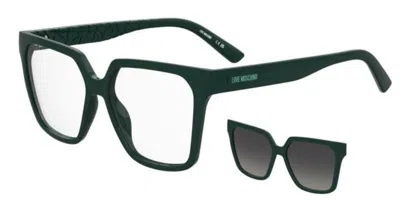 Moschino Love Mol688/c With Clip-on Women's Glasses, Green, Size 55