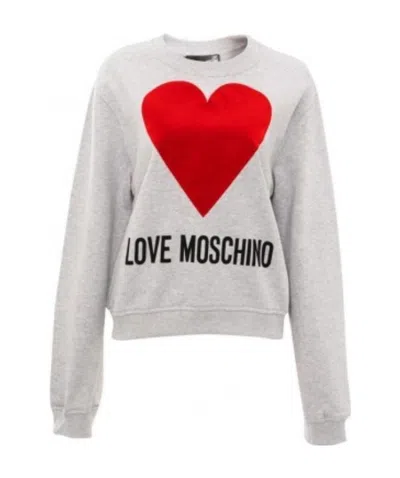 Moschino Love Pattern Sweater In White