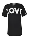 Moschino Love Printed Crewneck T-shirt In Black