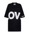 Moschino Love Printed Oversized Dress In Black