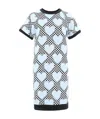 Moschino Love Printed T-shirt Dress In Blue