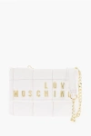 Moschino Love Quilted Faux Leather Bag With Removable Chain Shoulder