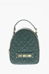 Moschino Love Quilted Faux Leather Bag With Removable Shoulder Strap