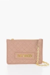 Moschino Love Quilted Faux Leather Clutch With Removable Chain Should