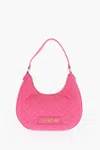 Moschino Love Quilted Faux Leather Hobo Bag In Pink