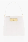 Moschino Love Quilted Faux Leather Shoulder Bag With Turn Lock Closur