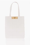 Moschino Love Quilted Faux Leather Tote Bag With Turn Lock Closure