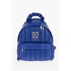 Moschino Love Quilted Nylon Backpack With Faux Leather Trims