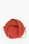 Moschino Love Round Crossbody Bag With Heart-shaped Pocket