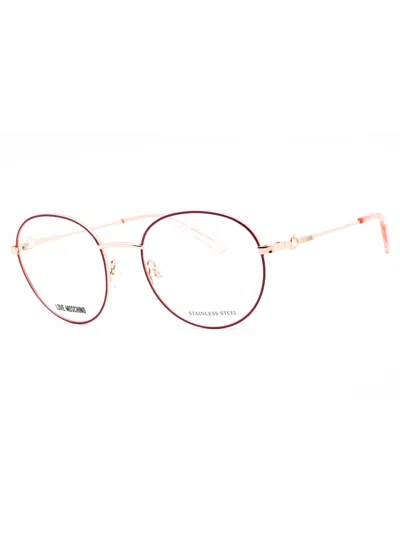 Moschino Love Round Metal Eyeglasses For Women - Mol613 Model In Multi