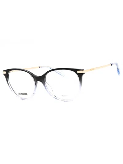 Moschino Love Round Plastic Eyeglasses - Mol570 In Multi