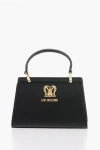 Moschino Love Solid Color Handbag With Removable Faux Fur Handle