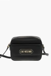 Moschino Love Textured Faux Leather Camera Bag With Front Pocket