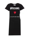 Moschino Dress With Logo In Black