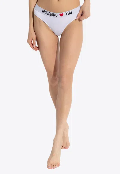 Moschino Love You Waistband Briefs - Set Of 2 In Multi