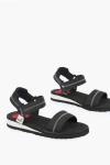 Moschino Love Zigzag Motif Eva30 Sandals With Touch Strap Closure