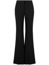 Moschino Crêpe Flared Trousers In Black