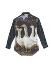 Moschino Luisa Goose Shirt In Black