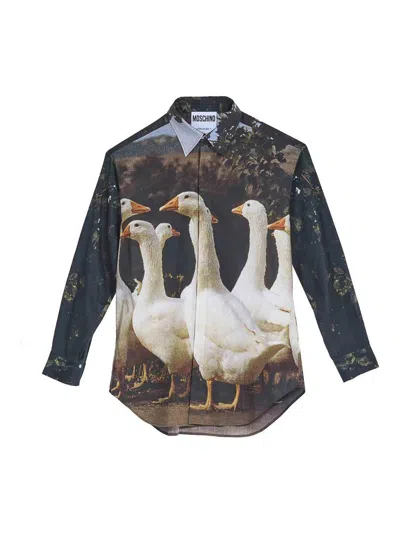 Moschino Luisa Goose Shirt In Black