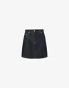 Moschino Lunar New Year Denim Miniskirt In Blue