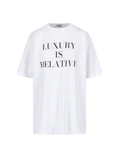 MOSCHINO LUXURY IS RELATIVE T-SHIRT