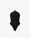 Moschino Costume Intero In Lycra In Black