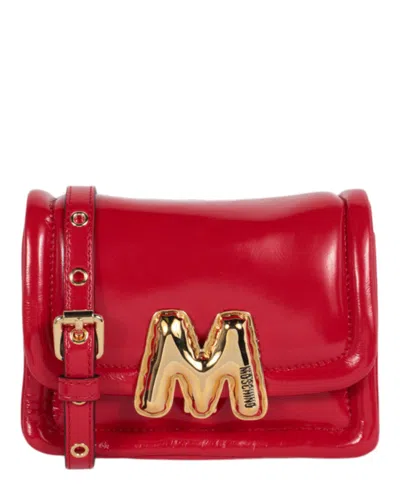 Moschino M Balloon Shoulder Bag In Red
