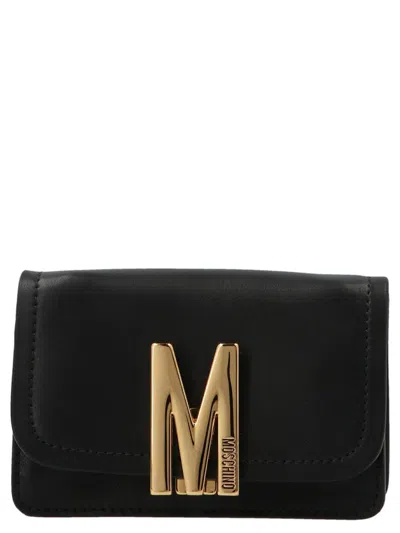 Moschino ‘m' Mini Clutch In Black