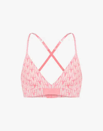 MOSCHINO M PRINT BRA