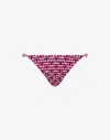 Moschino Geometric Print Bikini Bottom In Blue