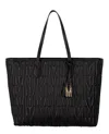 MOSCHINO M-QUILTED LEATHER TOTE