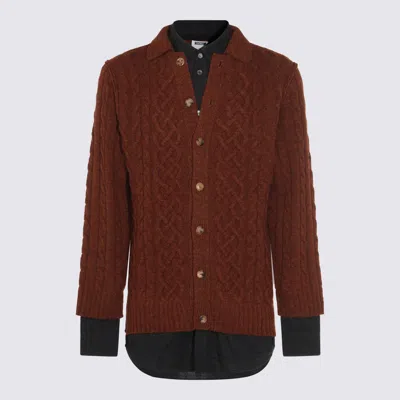 MOSCHINO MOSCHINO BROWN WOOL KNITWEAR