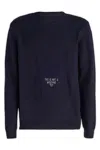 Moschino Cotton Crewneck Sweater With Teddy Bear Pattern In V0290