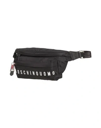 Moschino Man Belt Bag Black Size - Textile Fibers