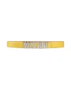 Moschino Man Belt Yellow Size 32 Leather